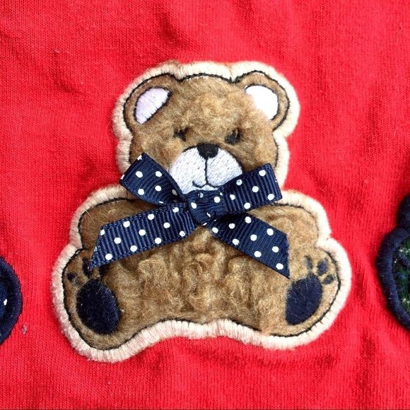 Vintage Buster Brown Unisex Boys Girls Embossed Furry Teddy Bear Shirt Size 5 - Picture 3 of 5